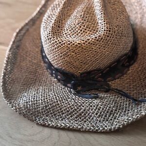 bullhide straw western cowboy youth hat